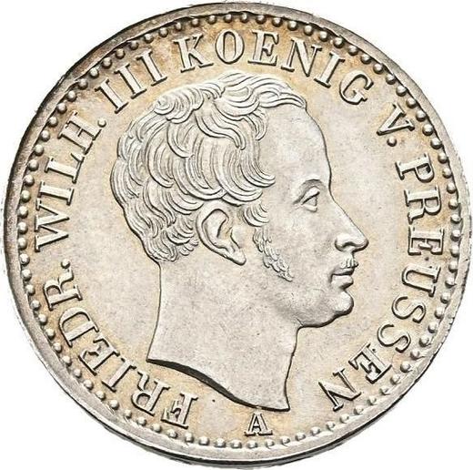 Anverso 1/6 tálero 1825 A - valor de la moneda de plata - Prusia, Federico Guillermo III