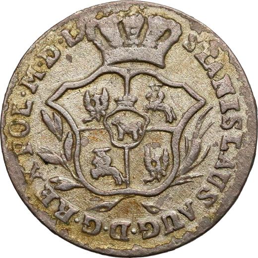 Аверс монеты - Ползлотек (2 гроша) 1770 года IS - цена серебряной монеты - Польша, Станислав II Август