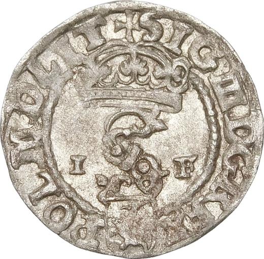 Аверс монеты - Шеляг 1590 года IF "Олькушский монетный двор" - цена серебряной монеты - Польша, Сигизмунд III Ваза