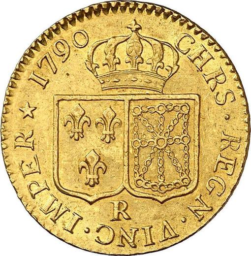 Reverse Louis d'Or 1790 R Orléans - France, Louis XVI
