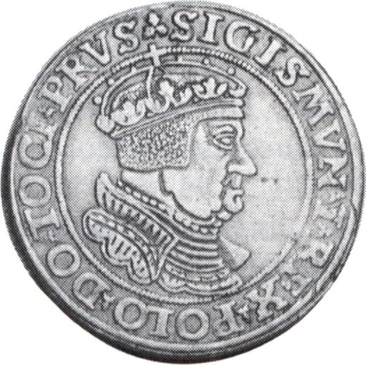 Аверс монеты - Шестак (6 грошей) 1534 года TI "Торунь" - цена серебряной монеты - Польша, Сигизмунд I Старый