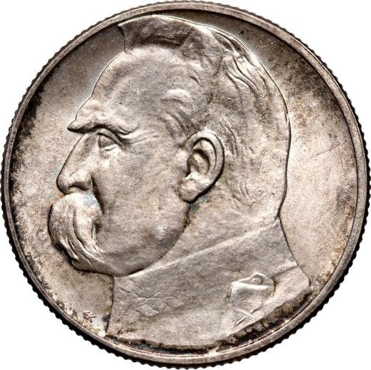 Reverso 2 eslotis 1936 "Józef Piłsudski" - valor de la moneda de plata - Polonia, Segunda República