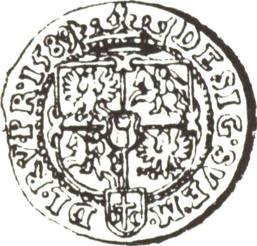 Rewers monety - Dukat 1589 "Typ 1588-1590" - cena złotej monety - Polska, Zygmunt III