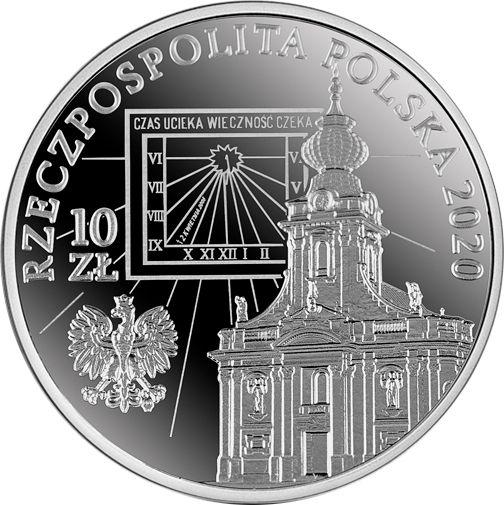 Аверс монеты - 10 злотых 2020 года "100 лет со дня рождения святого Иоанна Павла II" - цена серебряной монеты - Польша, III Республика после деноминации