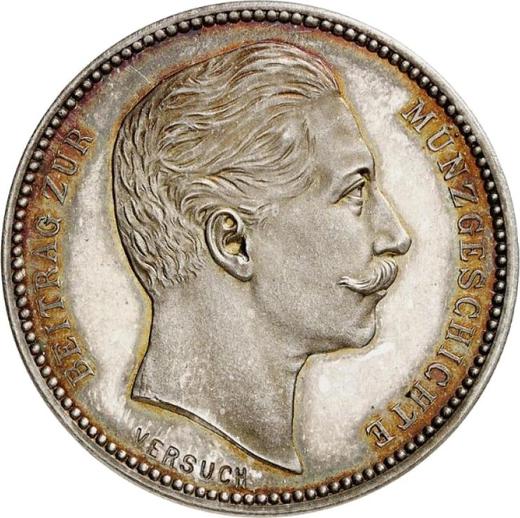 Obverse 4 Mark 1904 "Private trial strike by H. Schmidt" - Silver Coin Value - Germany, German Empire