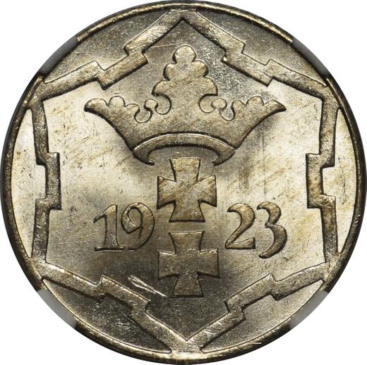 Awers monety - 10 fenigów 1923 - cena  monety - Polska, Wolne Miasto Gdańsk