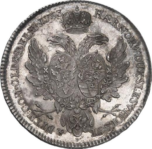 Reverso Tálero 1753 P "Albertustaler" - valor de la moneda de plata - Rusia, Isabel I