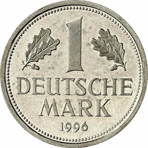 Obverse 1 Mark 1996 J -  Coin Value - Germany, FRG