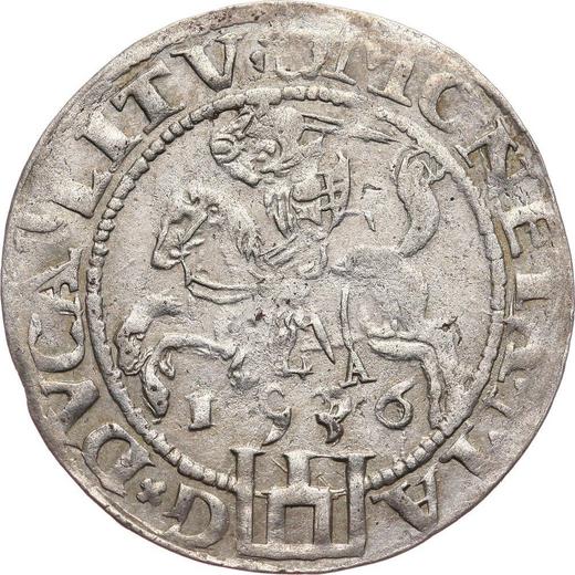 Awers monety - 1 grosz 1536 A "Litwa" - cena srebrnej monety - Polska, Zygmunt I Stary