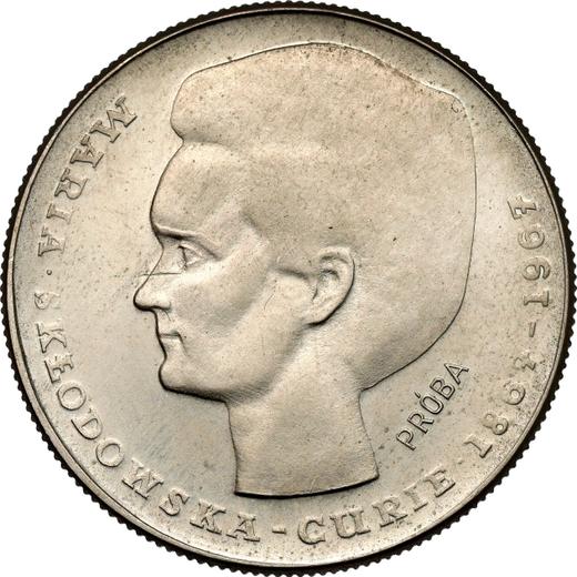 Reverso Pruebas 10 eslotis 1967 MW JJ "Maria Skłodowska-Curie" Cuproníquel - valor de la moneda  - Polonia, República Popular