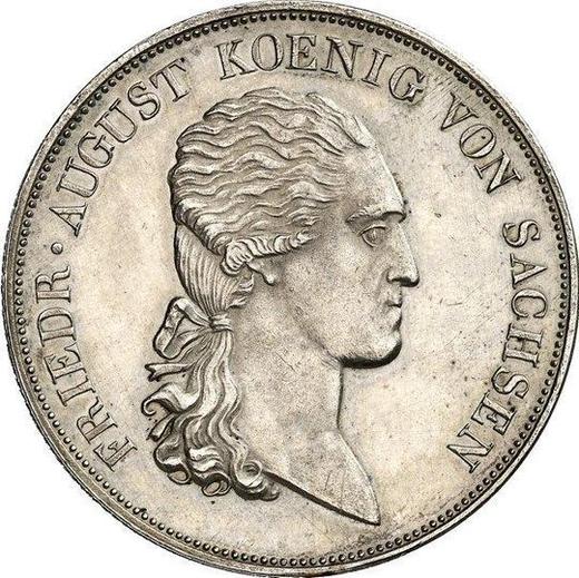 Аверс монеты - Пробный Талер 1816 года I.G.S. - цена серебряной монеты - Саксония-Альбертина, Фридрих Август I