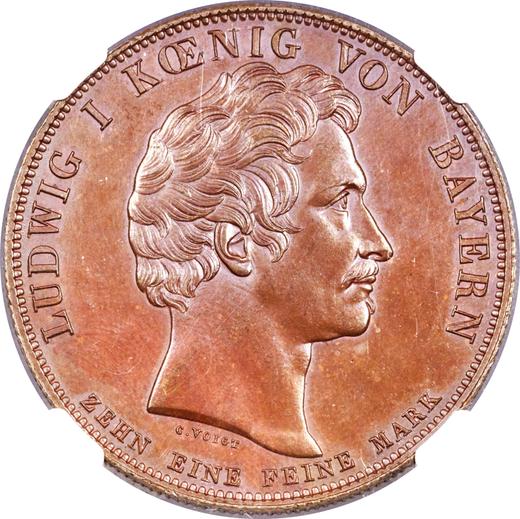 Аверс монеты - Талер 1831 года "Открытие Законодательного собрания" Медь - цена  монеты - Бавария, Людвиг I