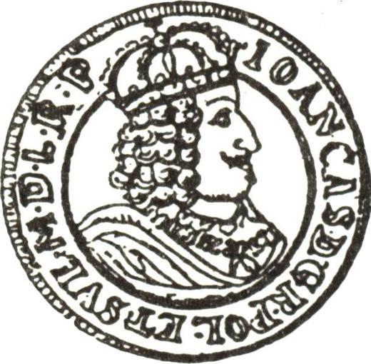 Awers monety - Dukat 1660 HDL "Toruń" - cena złotej monety - Polska, Jan II Kazimierz