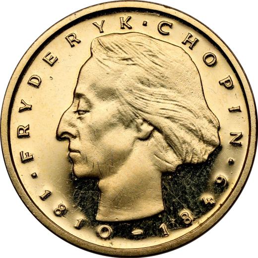Rewers monety - 2000 złotych 1977 MW "Fryderyk Chopin" Złoto - cena złotej monety - Polska, PRL