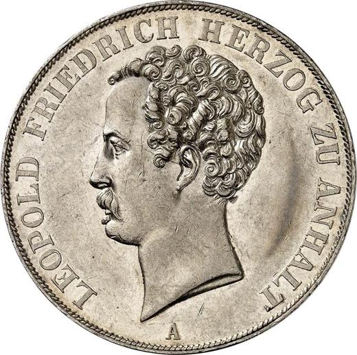 Anverso 2 táleros 1846 A - valor de la moneda de plata - Anhalt-Dessau, Leopoldo Federico