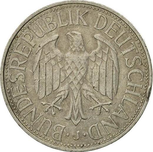Реверс монеты - 1 марка 1976 года J - цена  монеты - Германия, ФРГ