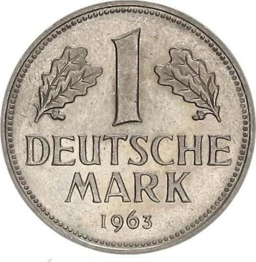 Obverse 1 Mark 1963 J -  Coin Value - Germany, FRG