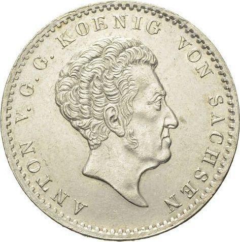 Awers monety - 1/3 talara 1829 S - cena srebrnej monety - Saksonia-Albertyna, Antoni