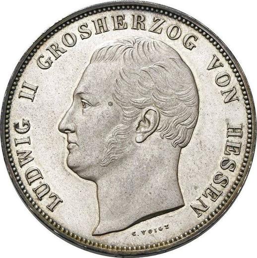 Аверс монеты - Талер 1833 года H. R. - цена серебряной монеты - Гессен-Дармштадт, Людвиг II