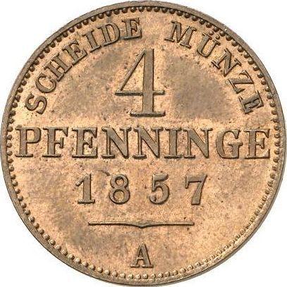 Reverso 4 Pfennige 1857 A - valor de la moneda  - Prusia, Federico Guillermo IV