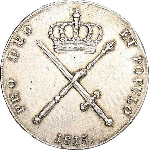 Rewers monety - Talar 1815 "Typ 1809-1825" - cena srebrnej monety - Bawaria, Maksymilian I