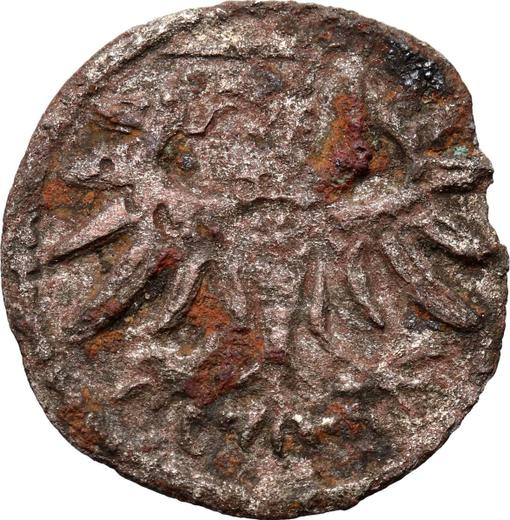 Аверс монеты - Денарий 1552 года "Гданьск" - цена серебряной монеты - Польша, Сигизмунд II Август