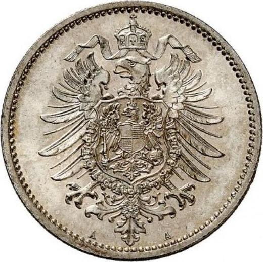 Reverso 1 marco 1887 A "Tipo 1873-1887" - valor de la moneda de plata - Alemania, Imperio alemán