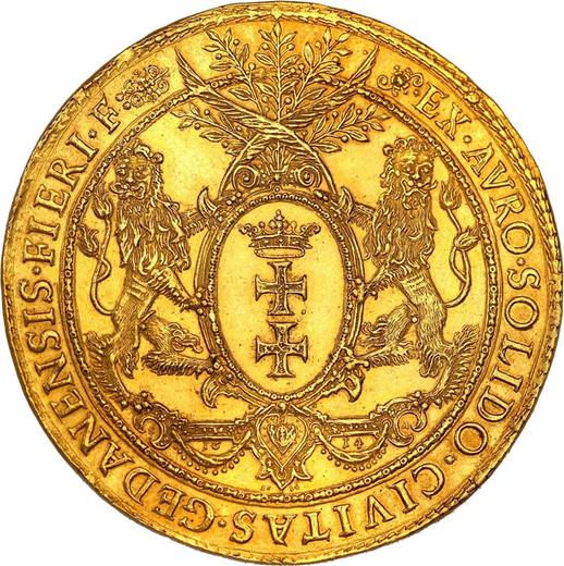Reverso Donación 6 ducados 1614 SA "Gdańsk" - valor de la moneda de oro - Polonia, Segismundo III