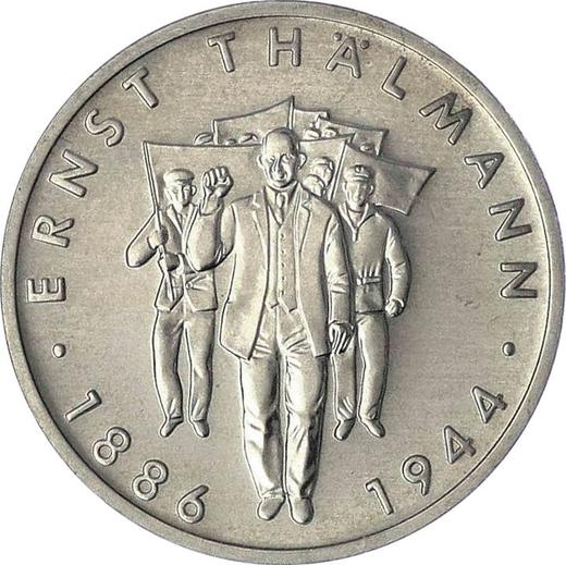 Awers monety - 10 marek 1986 A "Ernst Thälmann" Srebro Próba - cena srebrnej monety - Niemcy, NRD