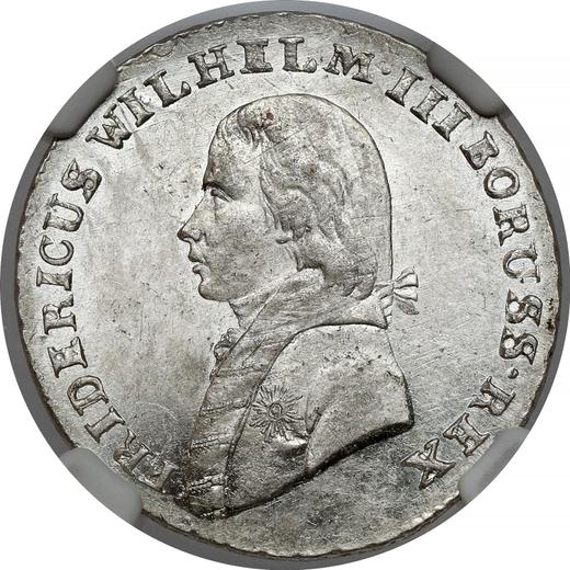 Аверс монеты - 4 гроша 1802 года B "Силезия" - цена серебряной монеты - Пруссия, Фридрих Вильгельм III