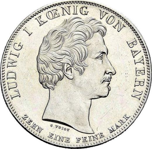Anverso Tálero 1835 "Banco Hipotecario" - valor de la moneda de plata - Baviera, Luis I de Baviera
