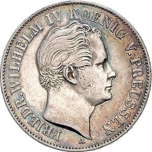 Аверс монеты - Талер 1849 года A "Горный" - цена серебряной монеты - Пруссия, Фридрих Вильгельм IV