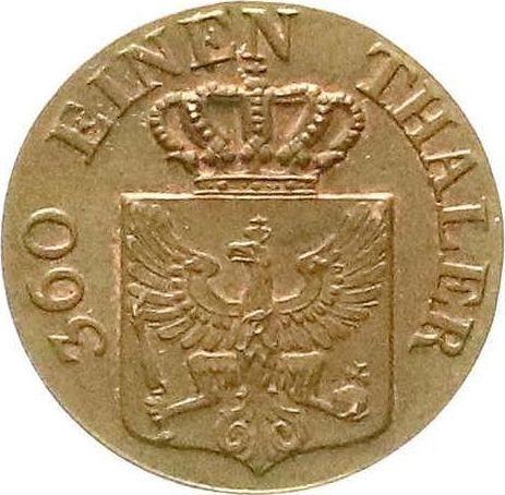 Аверс монеты - 1 пфенниг 1841 года A - цена  монеты - Пруссия, Фридрих Вильгельм IV