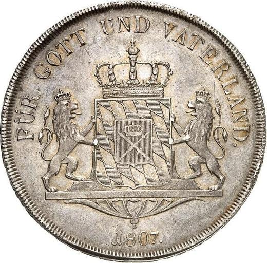Reverso Tálero 1807 "Tipo 1807-1825" - valor de la moneda de plata - Baviera, Maximilian I