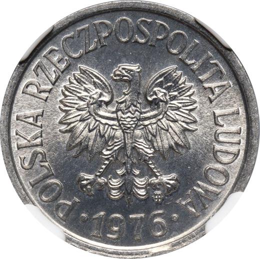 Anverso 20 groszy 1976 MW - valor de la moneda  - Polonia, República Popular