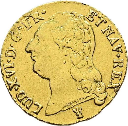 Аверс монеты - Луидор 1788 года I Лимож - цена золотой монеты - Франция, Людовик XVI