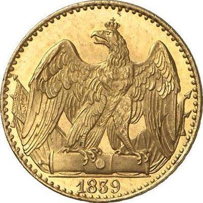 Reverso Medio Frederick D'or 1839 A - valor de la moneda de oro - Prusia, Federico Guillermo III