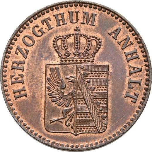 Аверс монеты - 3 пфеннига 1864 года A - цена  монеты - Ангальт-Дессау, Леопольд Фридрих