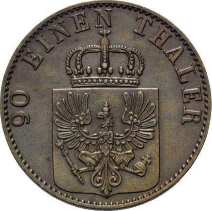 Obverse 4 Pfennig 1861 A -  Coin Value - Prussia, William I