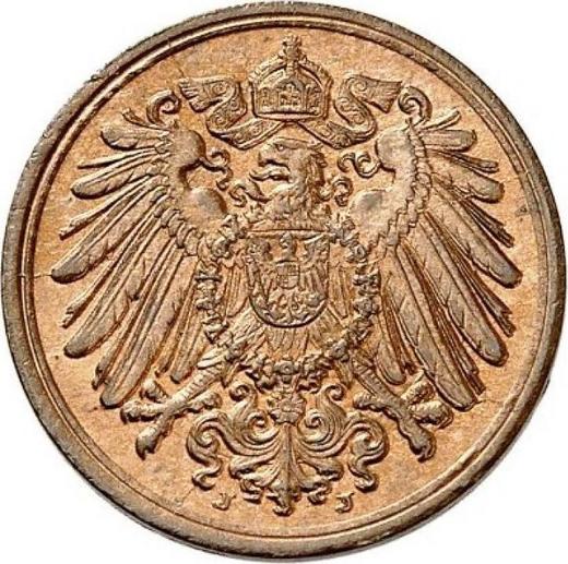 Reverso 1 Pfennig 1897 J "Tipo 1890-1916" - valor de la moneda  - Alemania, Imperio alemán