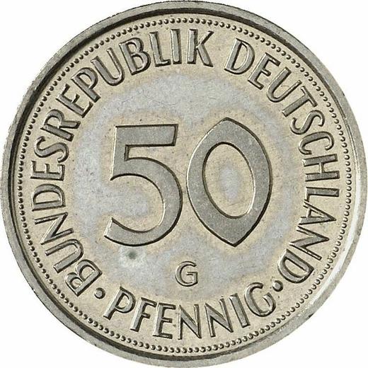 Anverso 50 Pfennige 1994 G - valor de la moneda  - Alemania, RFA