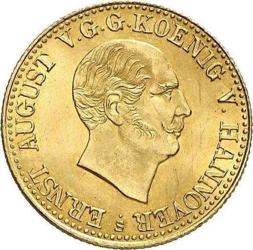 Awers monety - 2 1/2 talara 1839 S - cena złotej monety - Hanower, Ernest August I