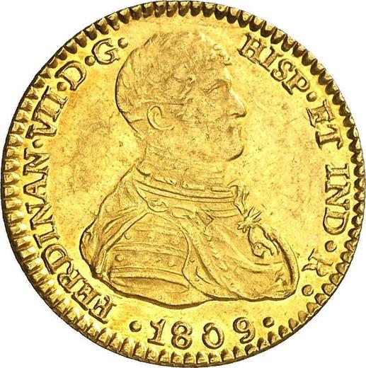 Аверс монеты - 2 эскудо 1809 года S CN "Тип 1808-1809" - цена золотой монеты - Испания, Фердинанд VII