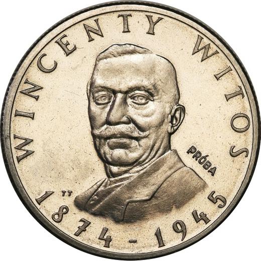 Реверс монеты - Пробные 100 злотых 1984 года MW TT "Винценты Витос" Никель - цена  монеты - Польша, Народная Республика