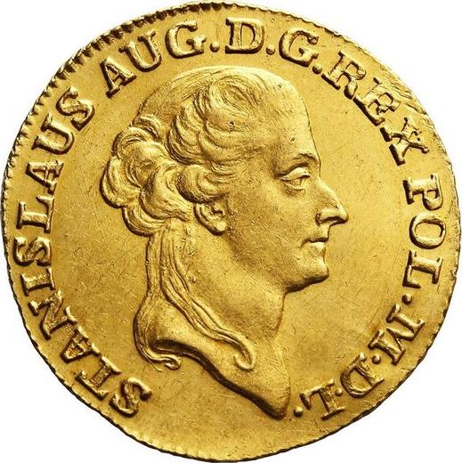 Аверс монеты - Дукат 1787 года EB - цена золотой монеты - Польша, Станислав II Август