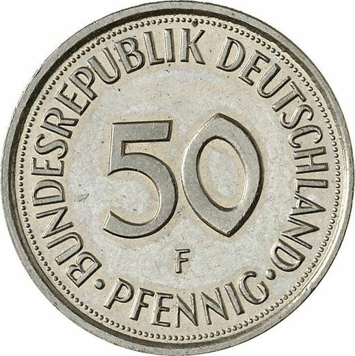 Anverso 50 Pfennige 1985 F - valor de la moneda  - Alemania, RFA