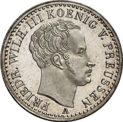 Awers monety - 1/6 talara 1837 A - cena srebrnej monety - Prusy, Fryderyk Wilhelm III
