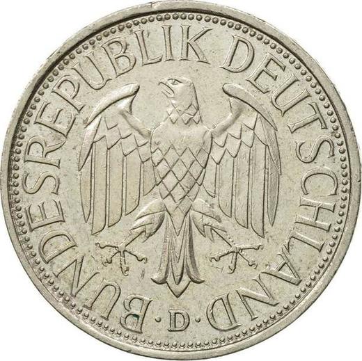 Rewers monety - 1 marka 1988 D - cena  monety - Niemcy, RFN