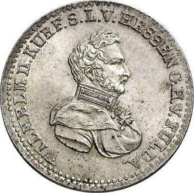 Anverso 1/6 tálero 1829 - valor de la moneda de plata - Hesse-Cassel, Guillermo II