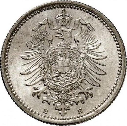 Reverso 50 Pfennige 1877 E "Tipo 1875-1877" - valor de la moneda de plata - Alemania, Imperio alemán